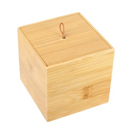 Schramm® Bamboo Storage Boxes with Lid, Rectangular, 3 Different Sizes, Organiser Box, Size: 9 x 9 x 9 cm