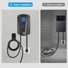 Tera EV Charging Cable Holder: Heavy Duty Wall Mount J-Hook