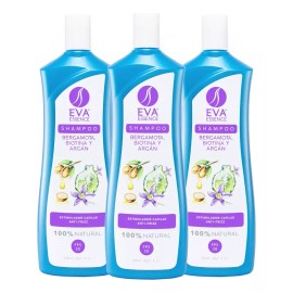 Eva Essence Kit 3 Shampoo Eva Essence Bergamota Biotina Y Argán 1l