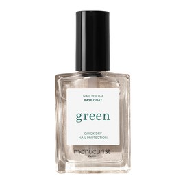 MANUCURIST • Green Base Coat • Base Coat • 9-Free • 78.5% Organic Based • 15 ml Bottle
