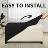 Easy-Going 100% Dual Waterproof Stretch Ottoman Cover 30x30x15inch Square Folding