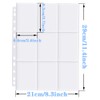 Koogel 540 Pockets Trading Card Sleeves, 60 Pages Per 9
