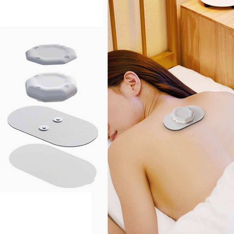 Electric Microcurrent Neck Patch Compact Rechargeable 8 Modes Relieve Fatigue