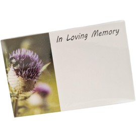 INERRA Flower Cards - Sympathy, Funeral and Remembrance Florist Message Cards - Pack of 50 (In Loving Memory 5561)