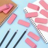 ZZTX 12 Pack Pink Erasers Pencil Erasers for Kids, Large