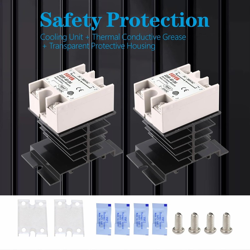 SSR-40DA Solid State Relay Kit DC to AC 3-32V to