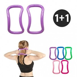 Calf Yoga Ring Massage Ring Pilates Stretching Hard Type 2P Purple 3ea
