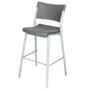 OEF Furnishings Blow Molded Bistro Stool, Grey (OEFCTS30)