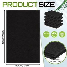 Nuanchu 4 Pack 26" x 16" x 1/4" Mobile Home Furnace Door Filter Furnace Parts Foam Door Filter Washable Reusable Cut to Fit Replacement for Mobile Manufactured Modular Homes Air Conditioner