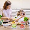 Kssvzz Pack of 6 300 ml Food Storage Containers with