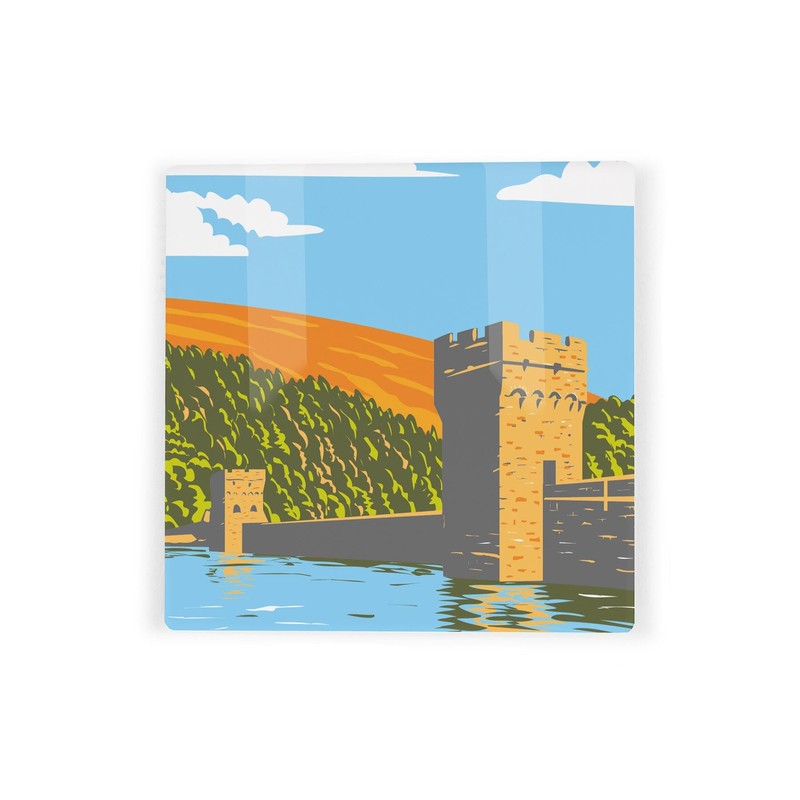 Northern National Parks Ceramic Coaster Set - UK Landmarks/Landscapes Square