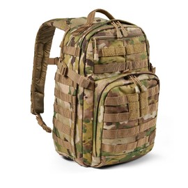 5.11 Tactical Backpack, RUSH 12 2.0 Military Survival Molle Back Pack with Laptop Compartment, Small, 24L, Multicam, Style 56562ABR