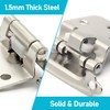 Funghwang 4 Pack 2 Pairs Brushed Nickel Self Closing Cabinet