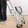 Convenient Wheeled Shopping Cart & Market Trolley Large Capacity Black Line