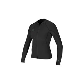 ONeill O'Neill Womens Reactor II 1.5mm Front Zip Neoprene Wetsuit Coat Jacket Black - Easy Stretch Breathable Womens Size - US 4