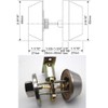 Classic Combo Door Lock, Satin Nickel Key Double Cylinder Deadbolt