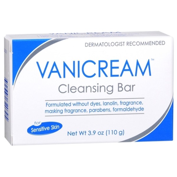 Vanicream Cleansing Bar for Sensitive Skin, 3.9 oz Per Bar (9 Bars)