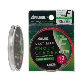 Sanyo Nylon Shock Leader Apload Salt Max Shock Leader Mobile Type F Fluorocarbon 30m 12lb Clear
