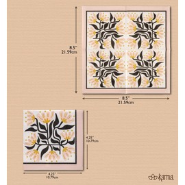 Karma, 20-Count 3-Ply Cocktail Size Paper Napkins, Decorative Guest Paper Napkins for Party Picnic, Dinner, Baby Shower, Bridal Shower, Cheers