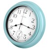 Crosstime 12 Inch Outdoor Clock Waterproof with Thermometer,Vintage Indoor Outdoor