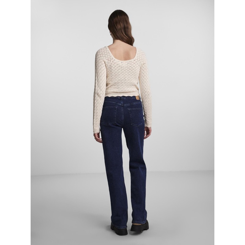 Name It Pcjudy Ls Women's Cropped Knit, Birch