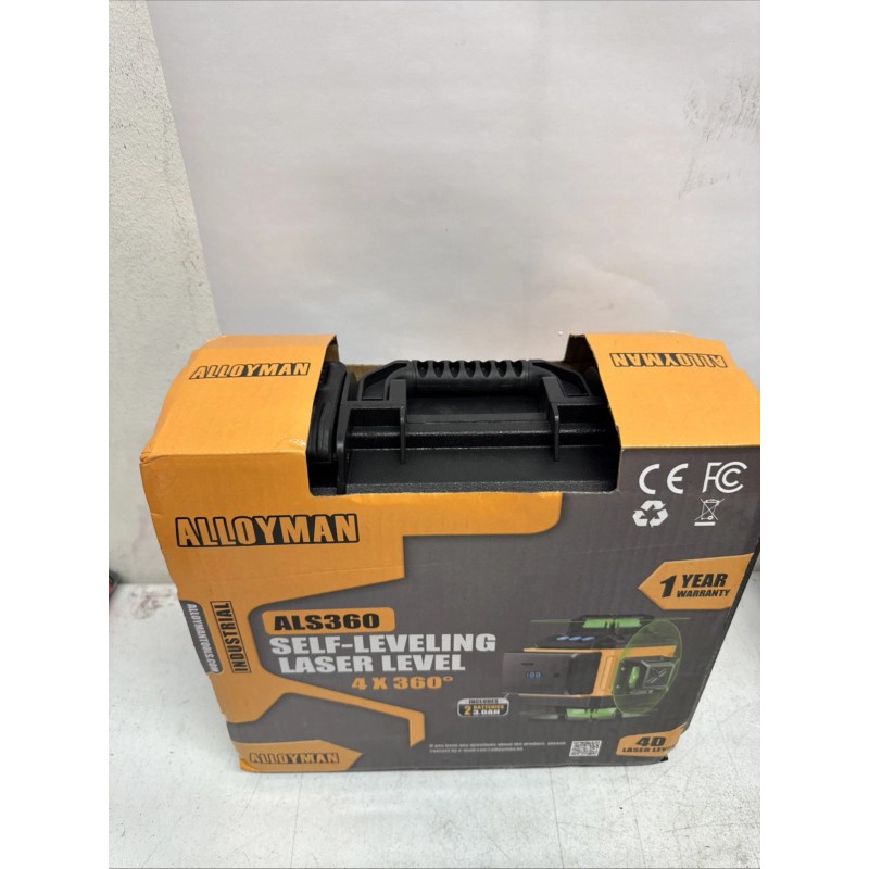 Alloyman 16 Line Laser Level, Self Leveling 4x360° Green Laser