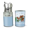 Dachshund Dashing Through the Snow Winter Christmas Stainless Steel Manicure