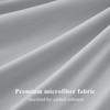 Aisbo Pillow Cases 4 Pack - Light Grey Standard 50x75