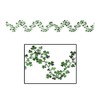 Beistle Home Indoor Decorative Accessories Gleam 'N Flex Shamrock Garland