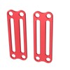 2PCS Weight Belt Keeper Aluminum Alloy 4 Hole Lightweight Dive