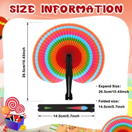 Taiyin 24 Pcs Gender Reveal Paper Fans Party Supplies Decorative Folding Handheld Fans Baby Shower Favors for Summer Holiday Wedding Birthday Gifts Party Supplies