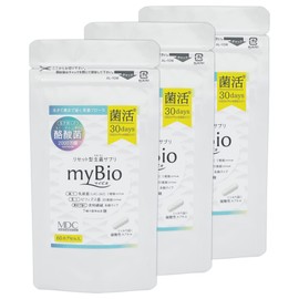MDCメタボリック マイビオ 菌活サプリ (60カプセル×3袋) お徳用 生菌 (乳酸菌/ビフィズス菌/酪酸菌) 食物繊維 穀物麹 フローラ (菌活/生菌サプリ) myBio