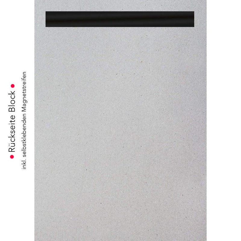 PRICARO Shopping List "Typo", magnetic, green, A5, 25 sheets, set