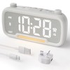 ROCAM Radio Alarm Clocks for Bedrooms,Plug in Digital Clock FM