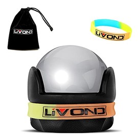 LiVOND Hot/Cold Massage Roller Massage Ball for Trigger Point, Deep Tissue, Stress-Relief - Handheld Rolling Tool for Neck, Shoulder, Back, Foot, Leg Muscles (Black)