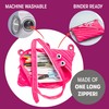 ZIPIT Monster Pencil Case for Girls, Cute 3-Ring Binder Pencil