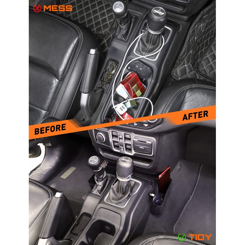 Savadicar GT-2 Shifter Storage Box with Microfibers, Gear Shift Side