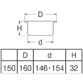 SANEI H410B-150 VU and VP Pipe Tray for Nominal 150 Piping