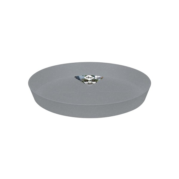 elho Loft Urban Saucer Round 34 - Saucer for Outdoor & Accessories - Ø 34.3 x H 5.0 cm - Grey/Living Concrete