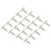 PATIKIL 20 Pack 3-Way Swivel Cross Line T-Turn Rolling Terminal