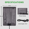 DERNORD Heat Mat with Thermostat - 16W Reptile Heat Pad