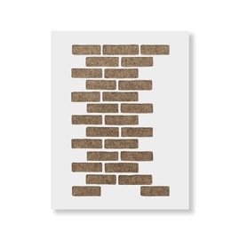 Brick Stencil - Brighten Up Your Home - Wall Stencil for Painting, Brick Design