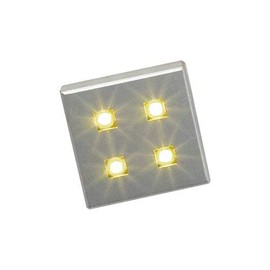 Ranco Square 3.8x3.8 cm Set of 6 Including Transformer Chrome Set of 5-10 Spot Lamps Lux LED + Cable Recessed Downlight Down Light Recessed Spotlight Spotlight Aluminium Ceiling Recessed Ceiling Downlight