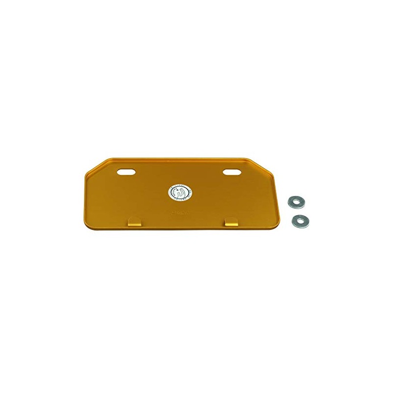POSH FAITH Motorcycle Aluminum License Plate (Angle Cut Top Corners),