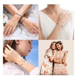 Tarsus Bff Bracelets for 2 Matching Long Distance Friendship Bracelet Gifts for Bestfriend Women Men