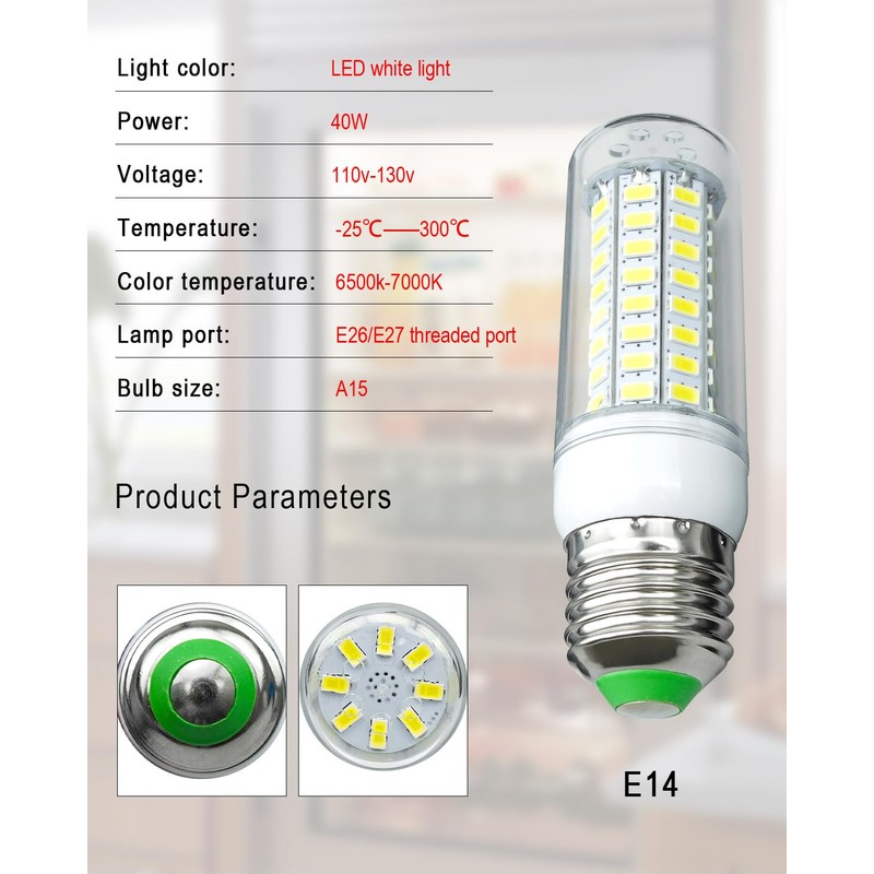 QNHEAY Refrigerator LED Waterproof Lamp Light Bulb Fit for Sub