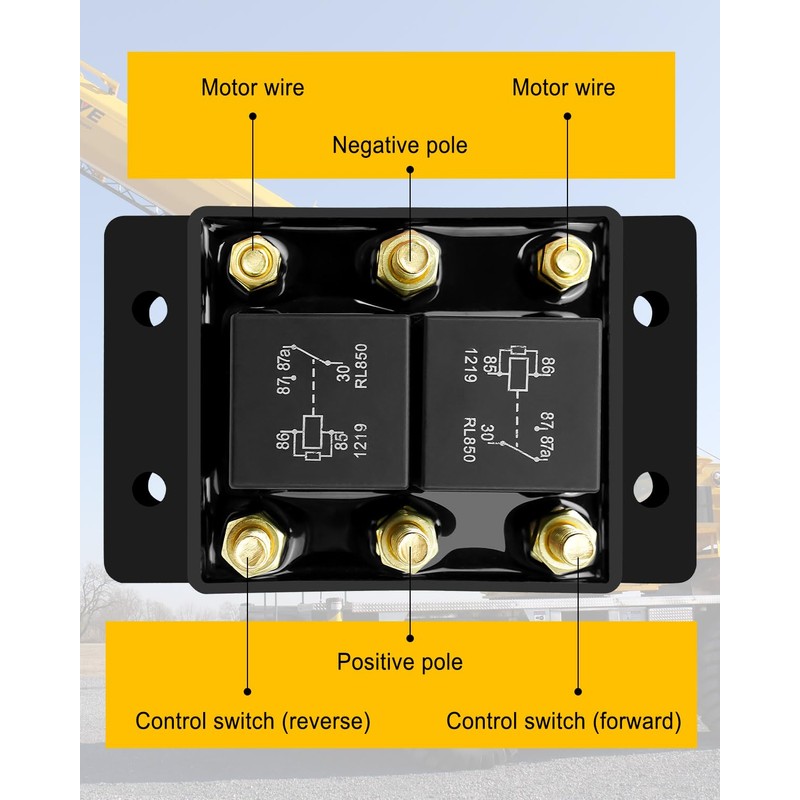 QAGGUM Forward and Reverse Relay Module DC 12V for Tarp