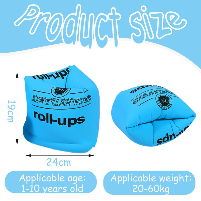Braccioli con 2 Airbag Indipendenti,20-60kg - Blu