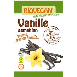 Bio Vegan Vanilla, Ground 5 g Organic Baking Ingredient, Pack of 20 (20 x 5 g)