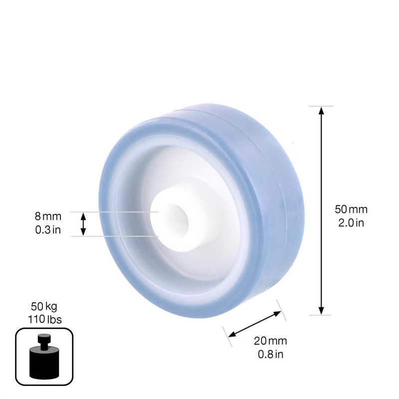WAGNER 03655001 Swivel Castor / Fixed Castor / Furniture Castor